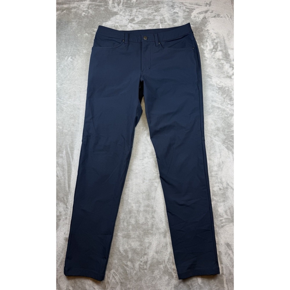 Lululemon Classic Pant Mens 30X30 Navy ABC Warpstreme EXCELLENT